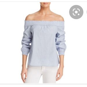 Rag & Bone/Jean Drew Off the Shoulder Chambray Top